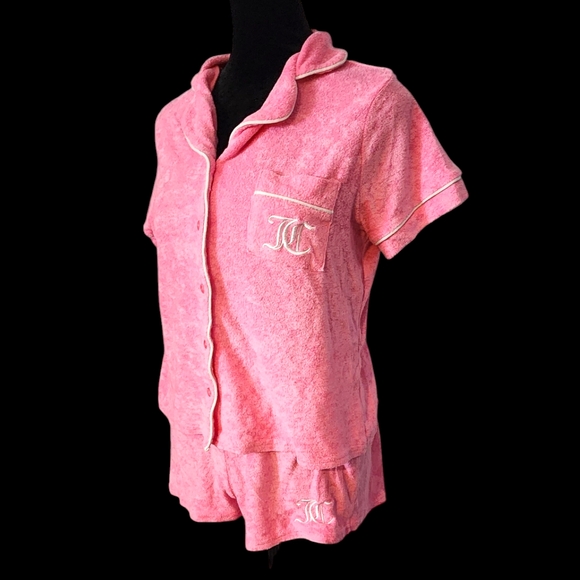 Juicy Couture Pink Terry Cloth PJ SET - Picture 2 of 9